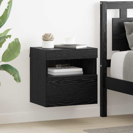 TV Fali Szekrények 2 pcs Fekete tölgy 40 x 30 x 40 cm Faanyag