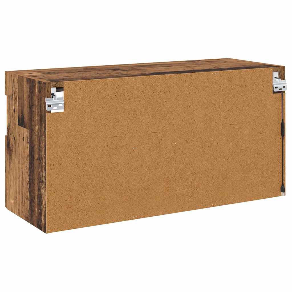 TV Fali Szekrény 80 x 30 x 40 cm Öreg fa Szerelt Fa