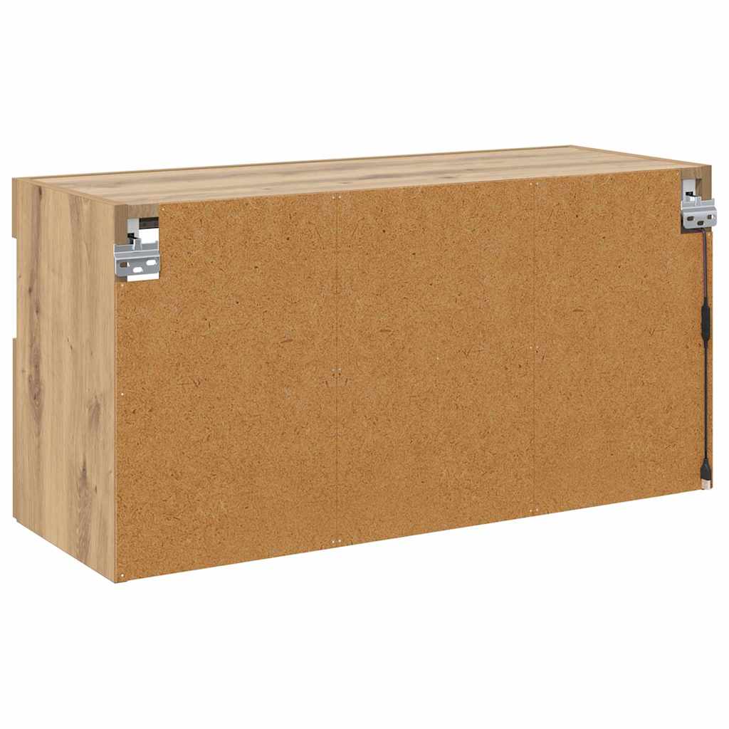 TV Fali Szekrény 80 x 30 x 40 cm Artisan tölgy Szerelt Fa