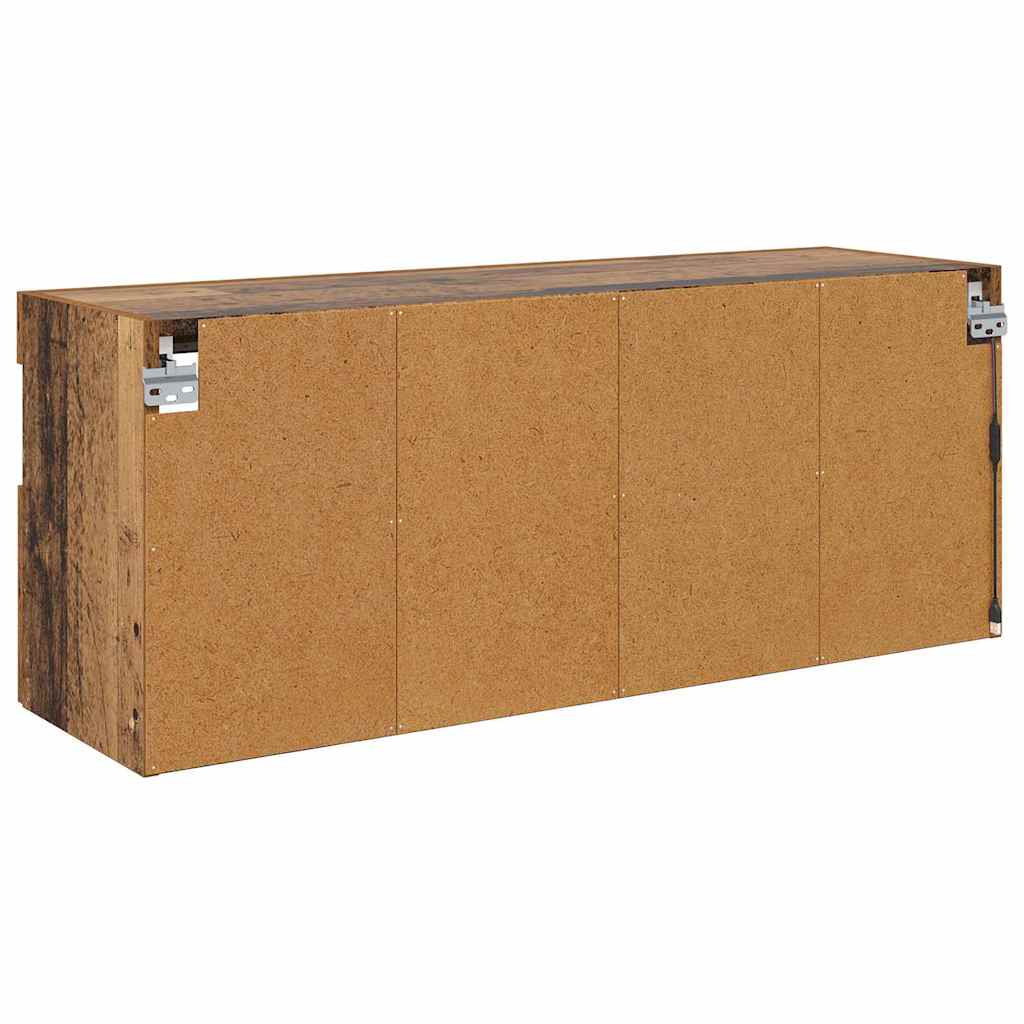 TV Fali Szekrény 100 x 30 x 40 cm Öreg fa Szerelt Fa