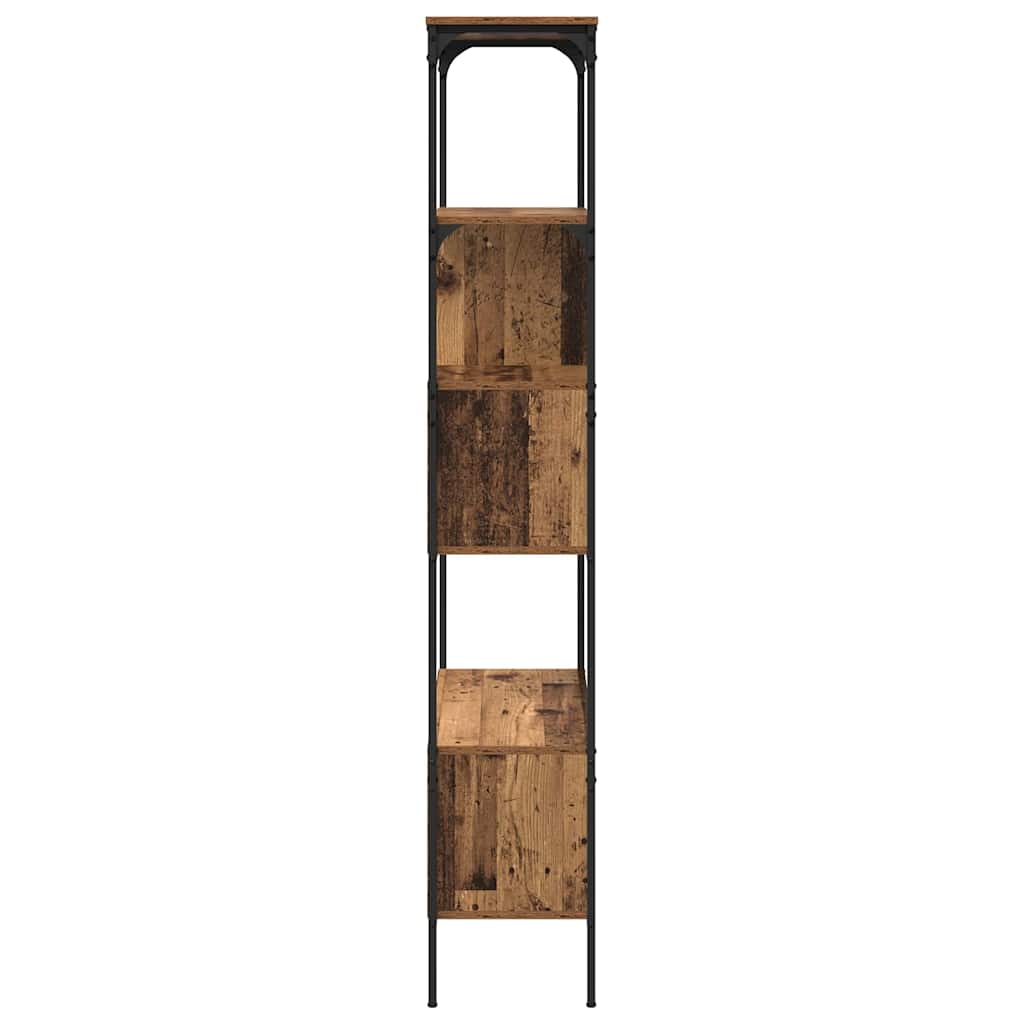 Könyvszekrény 7 szintes 76 x 33 x 188,5 cm Szerelt Fa Öreg fa