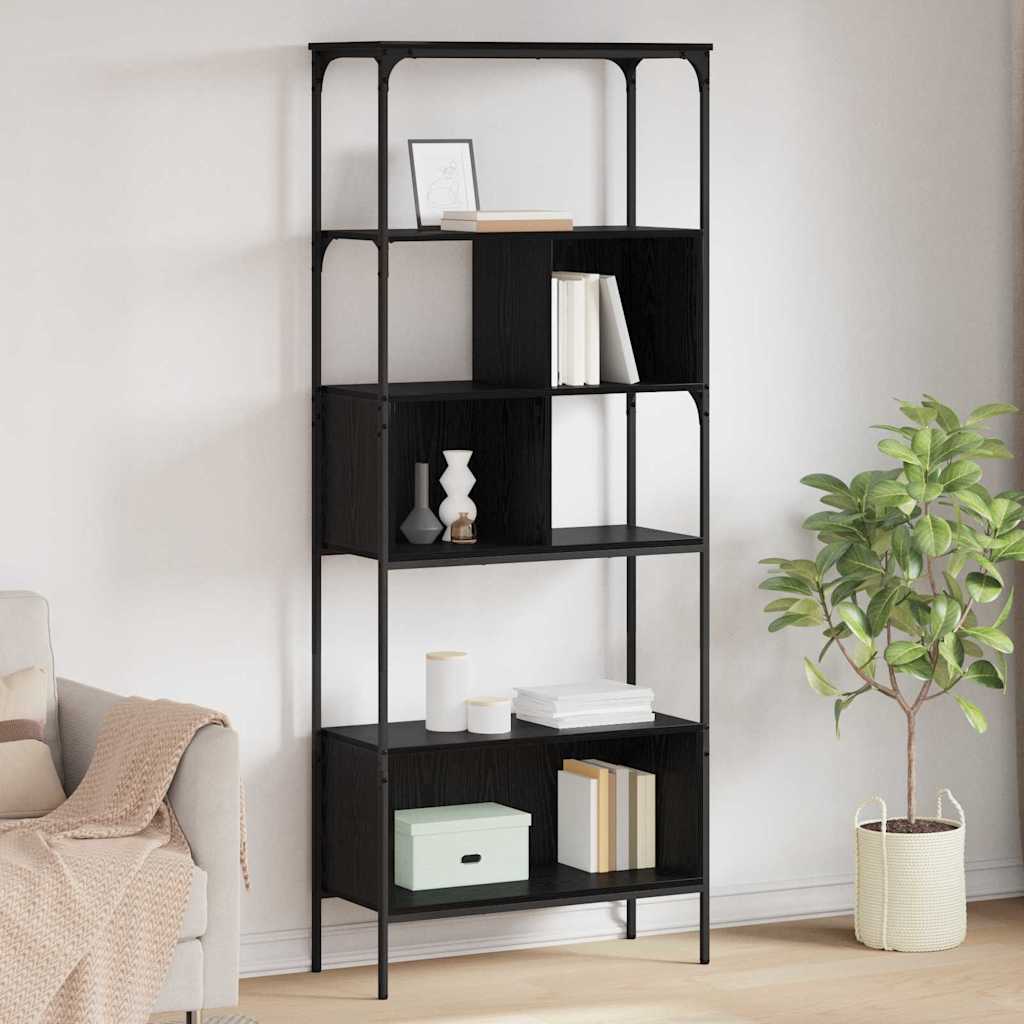 Könyvszekrény 7 szintes 76 x 33 x 188,5 cm Szerelt Fa