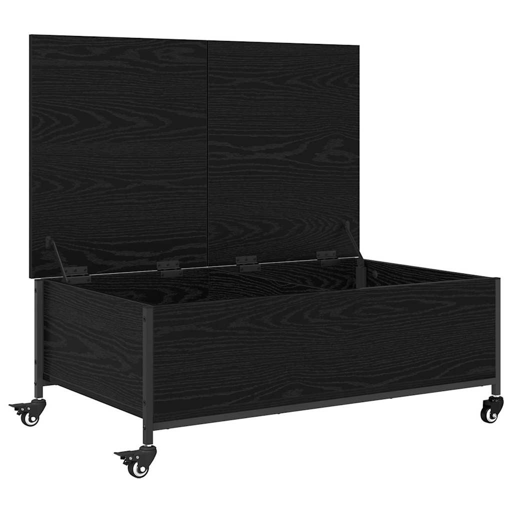 Dohányzóasztal Fekete tölgy 91 x 55 x 32 cm Szerelt Fa