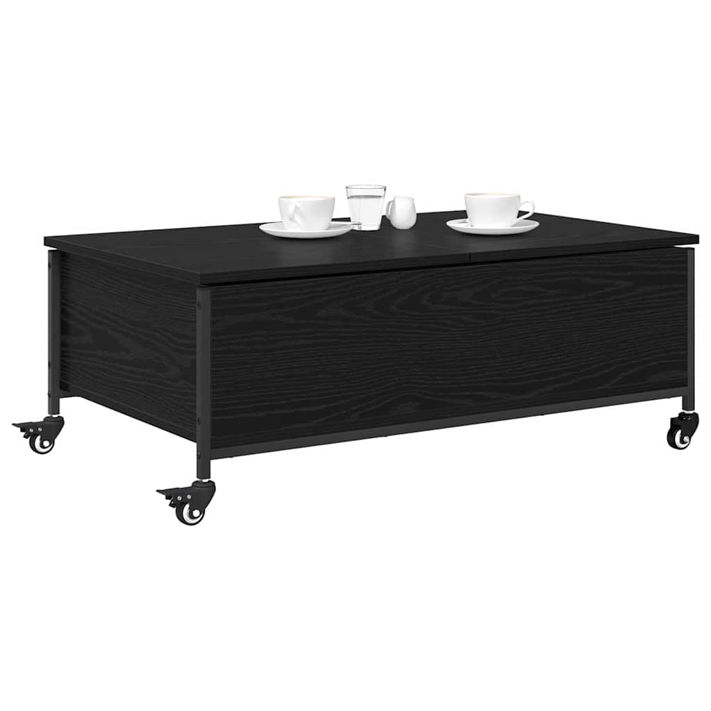Dohányzóasztal Fekete tölgy 91 x 55 x 32 cm Szerelt Fa