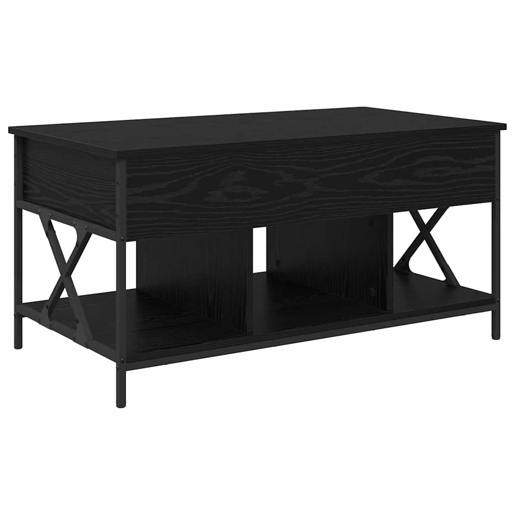 Dohányzóasztal Fekete tölgy 100 x 55 x 48.5 cm Szerelt Fa