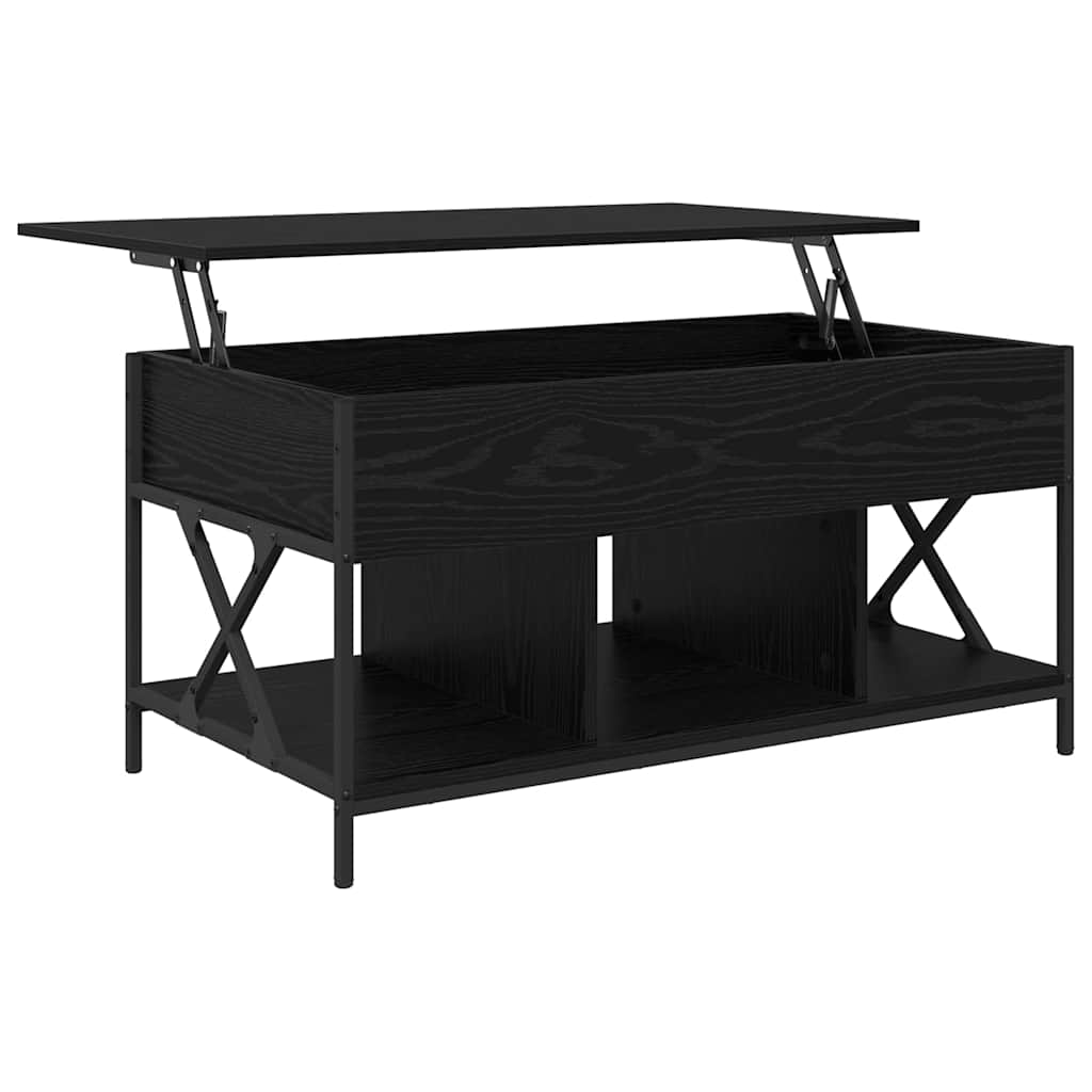 Dohányzóasztal Fekete tölgy 100 x 55 x 48.5 cm Szerelt Fa