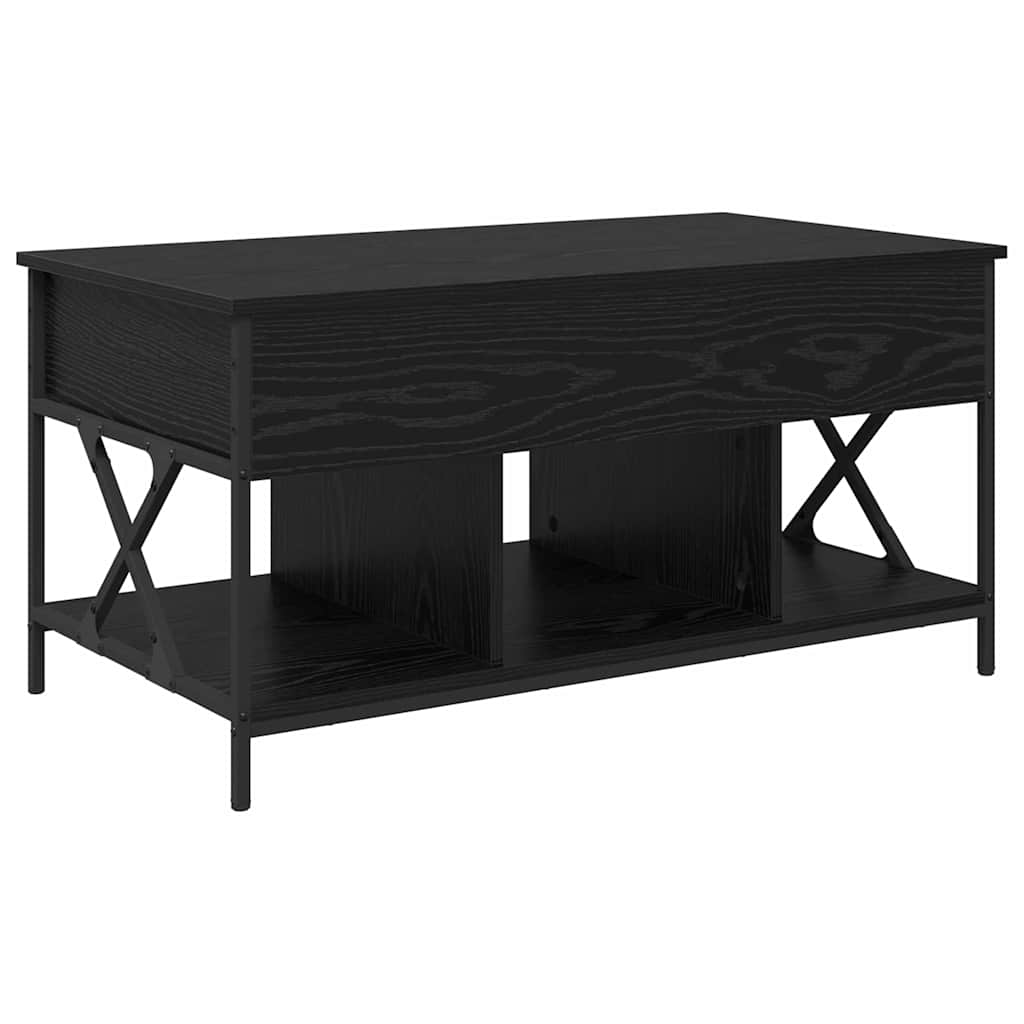 Dohányzóasztal Fekete tölgy 100 x 55 x 48.5 cm Szerelt Fa
