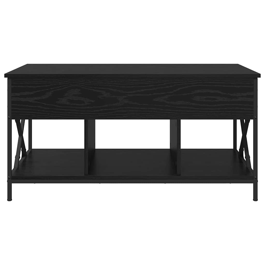 Dohányzóasztal Fekete tölgy 100 x 55 x 48.5 cm Szerelt Fa