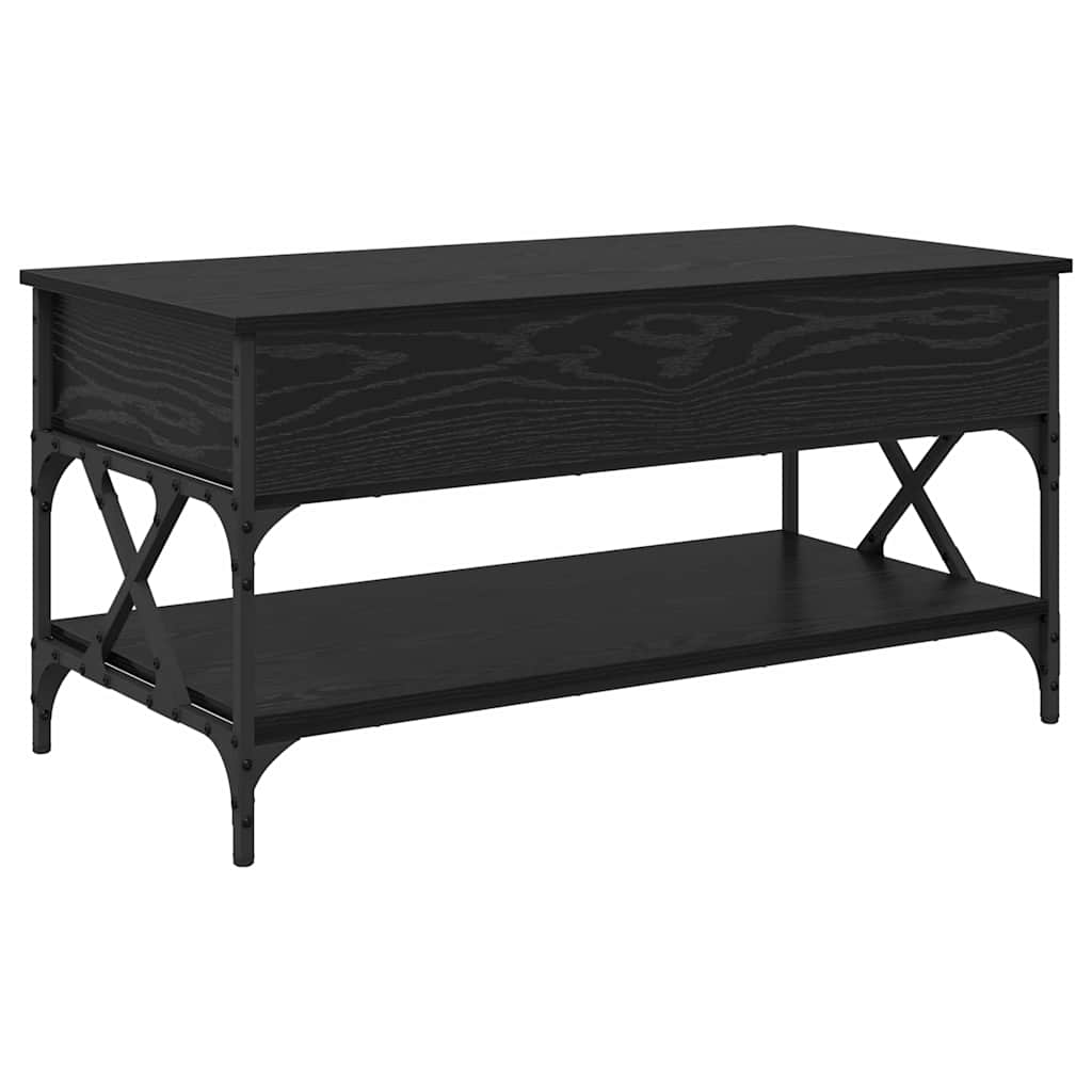 Dohányzóasztal Fekete tölgy 100 x 50 x 50 cm Szerelt Fa