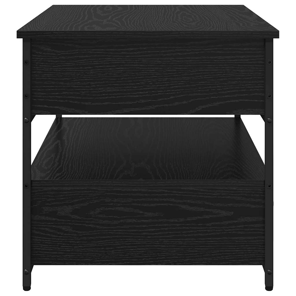 Dohányzóasztal Fekete tölgy 70 x 50 x 54.5 cm Szerelt Fa