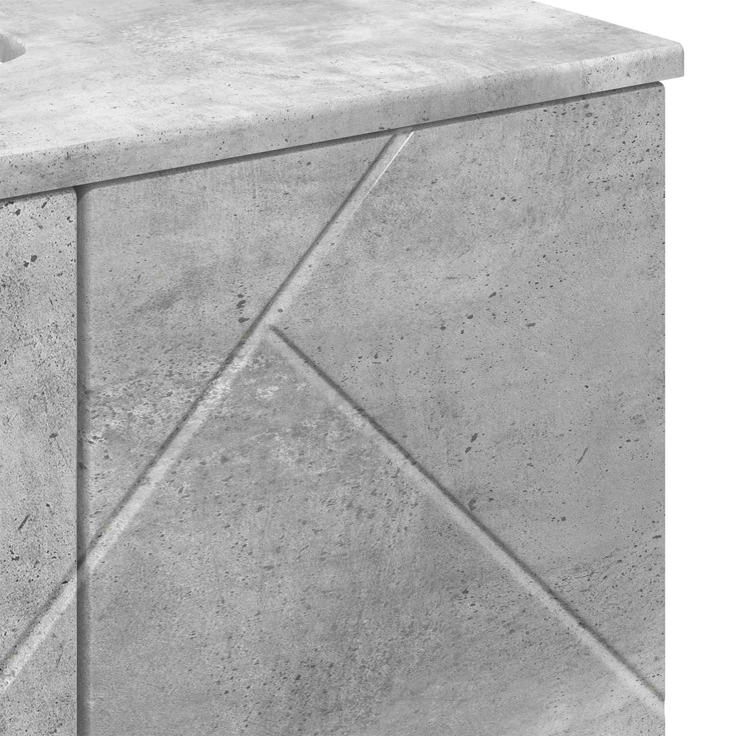 Fürdőszoba Székény Beton Szürke 61 x 35 x 64 cm Szerelt fa, Fém