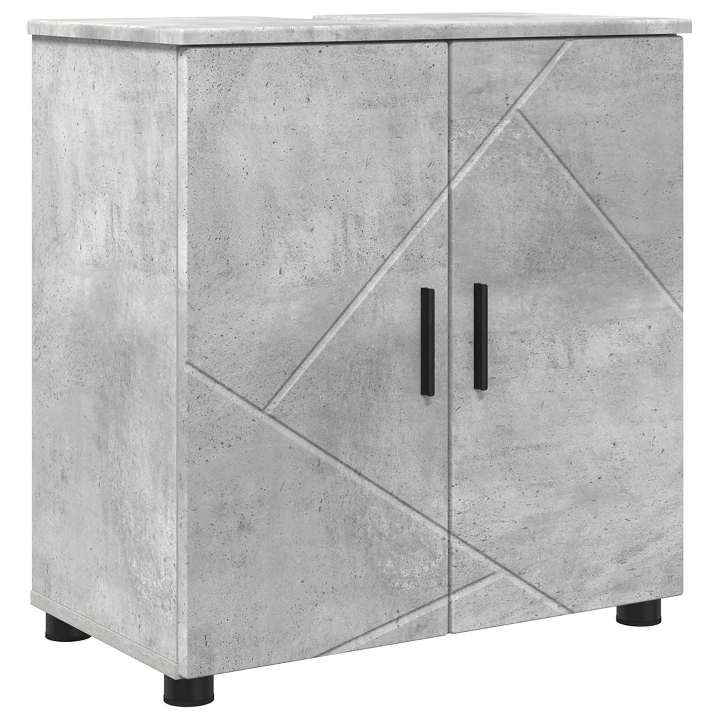 Fürdőszoba Székény Beton Szürke 61 x 35 x 64 cm Szerelt fa, Fém
