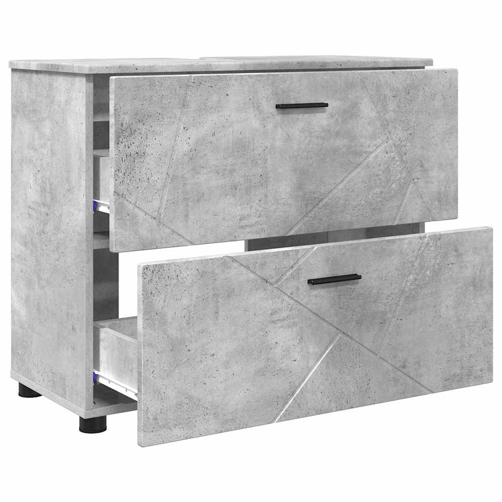 Fürdőszoba Székény Beton Szürke 76,5 x 35 x 64 cm