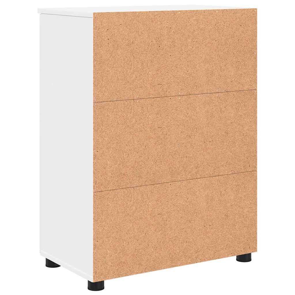 Fürdőszoba Székény ajtóval Fehér 60 x 35 x 80 cm Faanyag & Fém