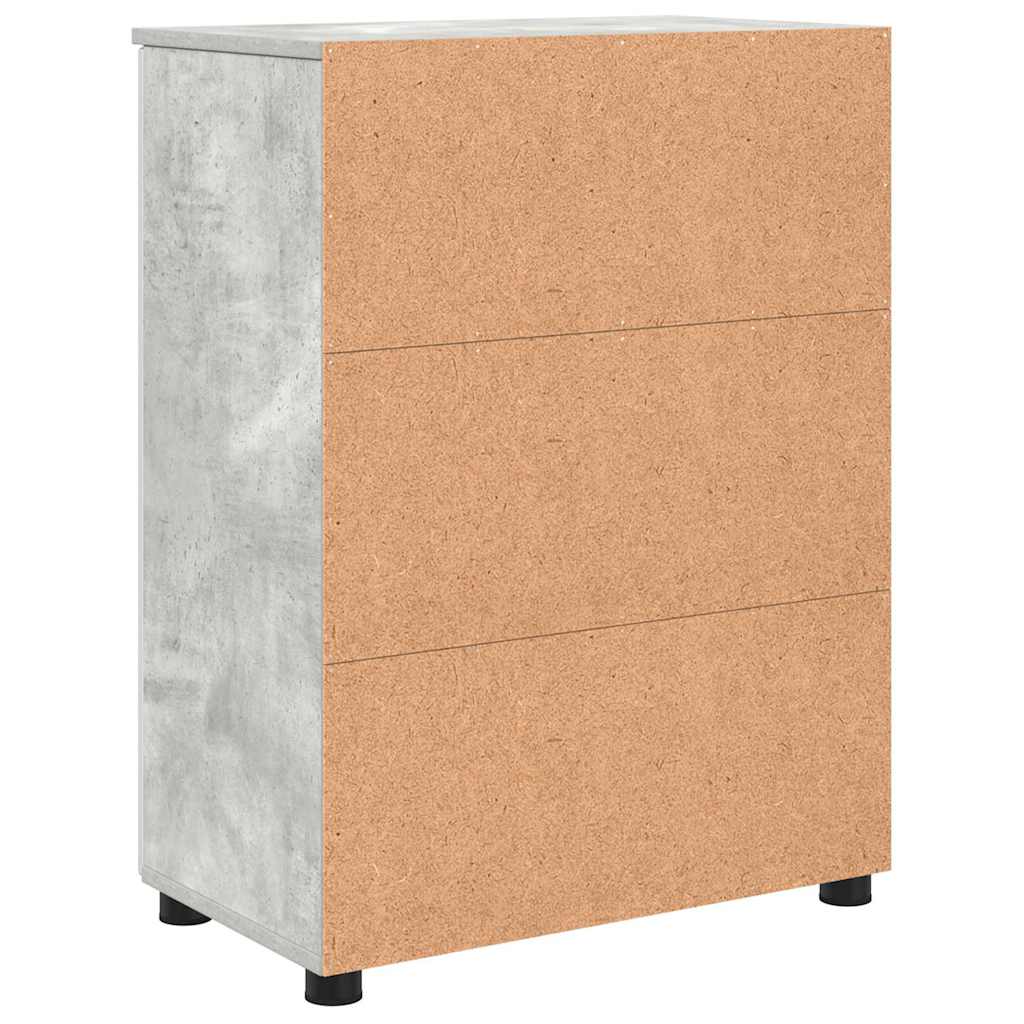 Fürdőszoba Székény Beton Szürke 60 x 35 x 80 cm Szerelt fa, Fém