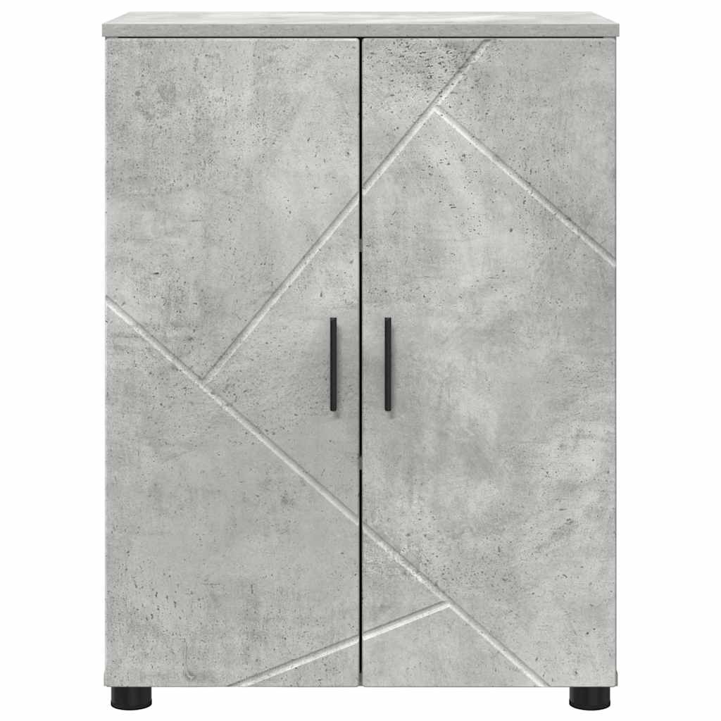 Fürdőszoba Székény Beton Szürke 60 x 35 x 80 cm Szerelt fa, Fém