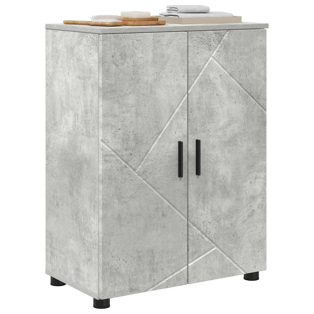 Fürdőszoba Székény Beton Szürke 60 x 35 x 80 cm Szerelt fa, Fém