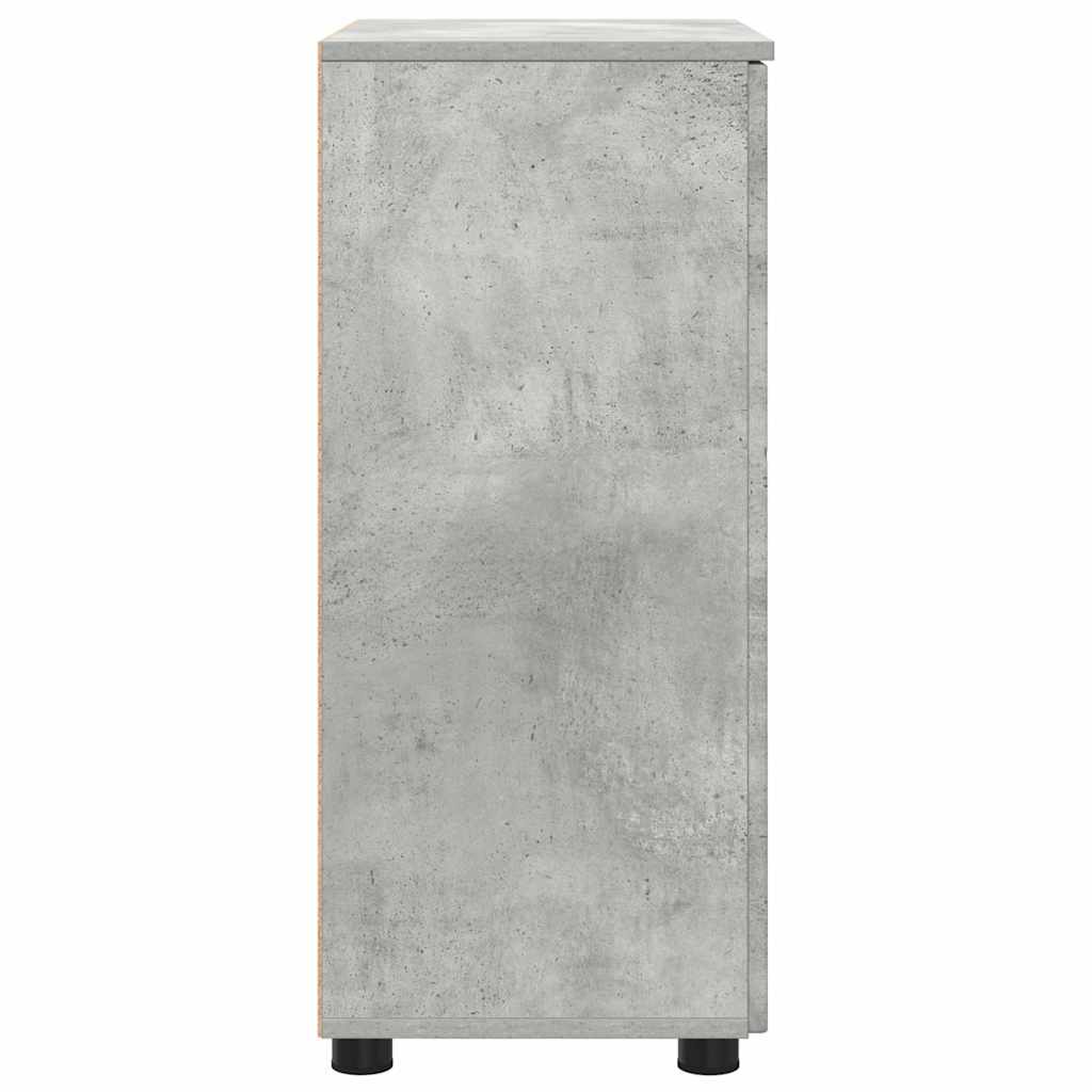 Fürdőszoba Székény Beton Szürke 60 x 35 x 80 cm Szerelt fa, Fém