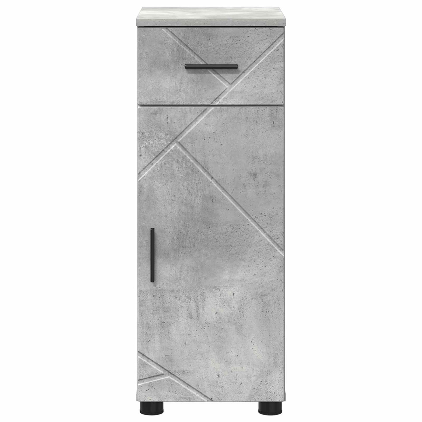 Fürdőszoba Székény Beton Szürke 30 x 35 x 80 cm Szerelt fa, Fém