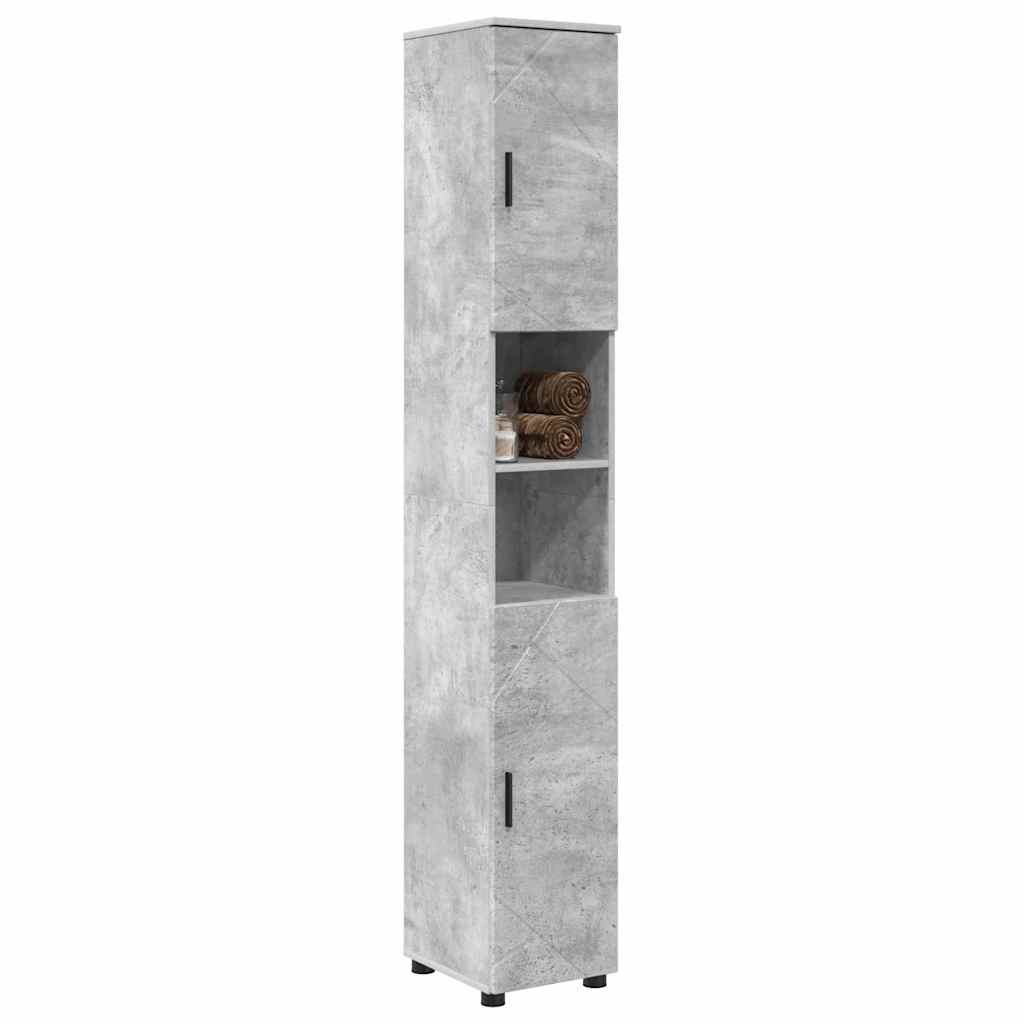 Fürdőszoba Székény Beton Szürke 30 x 35 x 192 cm Faanyag & Fém