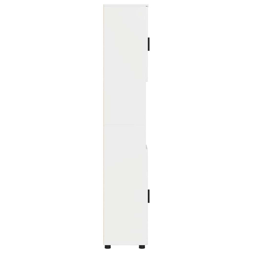 Fürdőszoba Székény tárolóval Magas Fényű Fehér 30 x 35 x 192 cm
