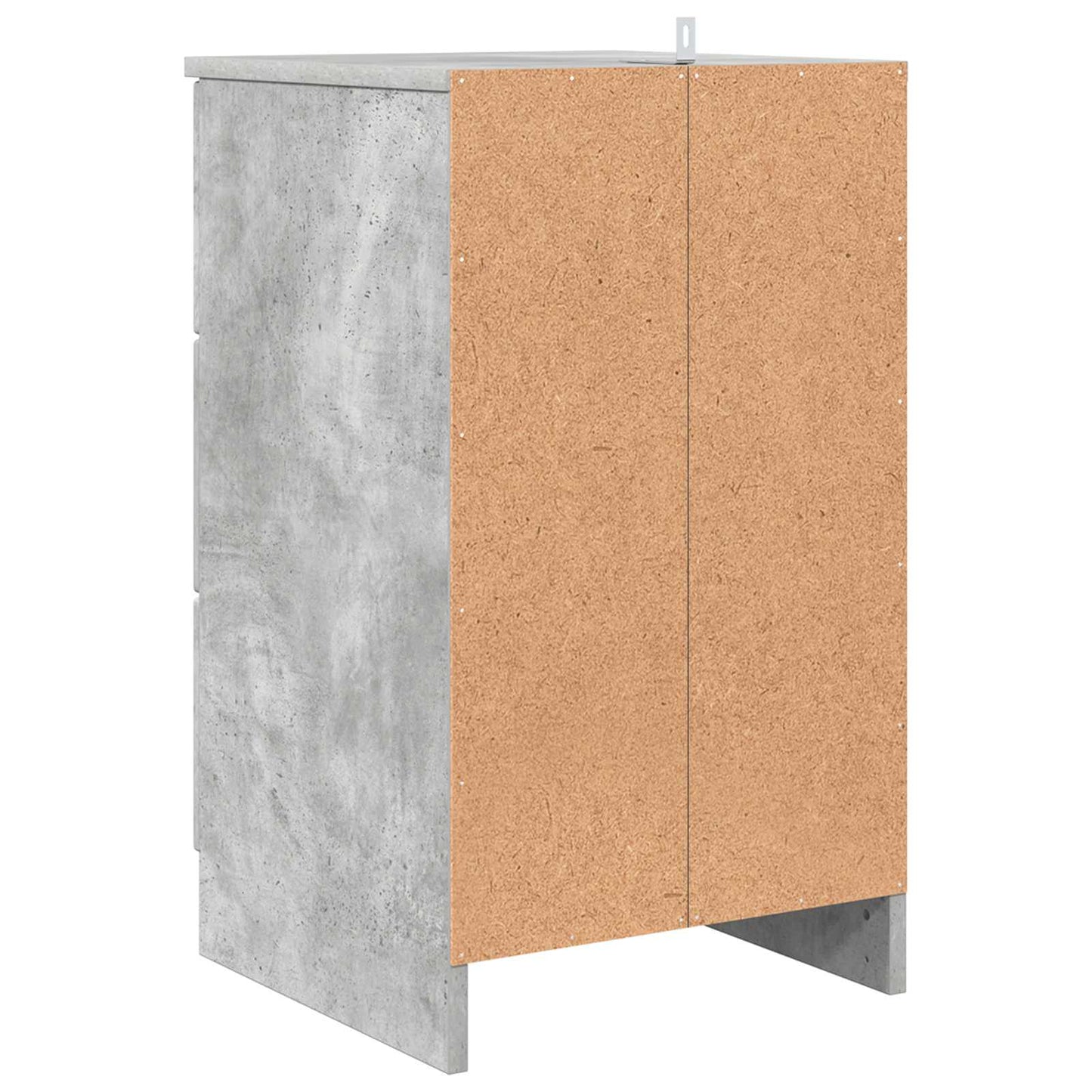 Éjjeliszekrény Beton szürke 38 x 38 x 66 cm Szerelt fa