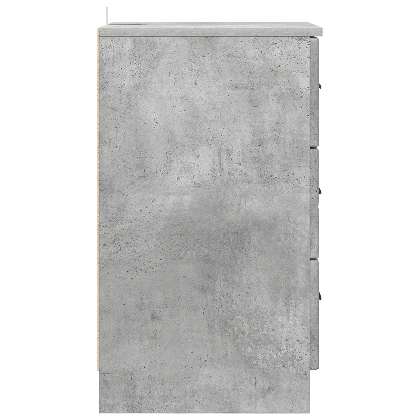 Éjjeliszekrény Beton szürke 38 x 38 x 66 cm Szerelt fa
