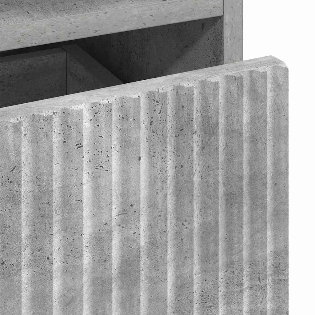 Fürdőszoba Székény fiókkal Beton Szürke 31,5 x 33 x 190 cm