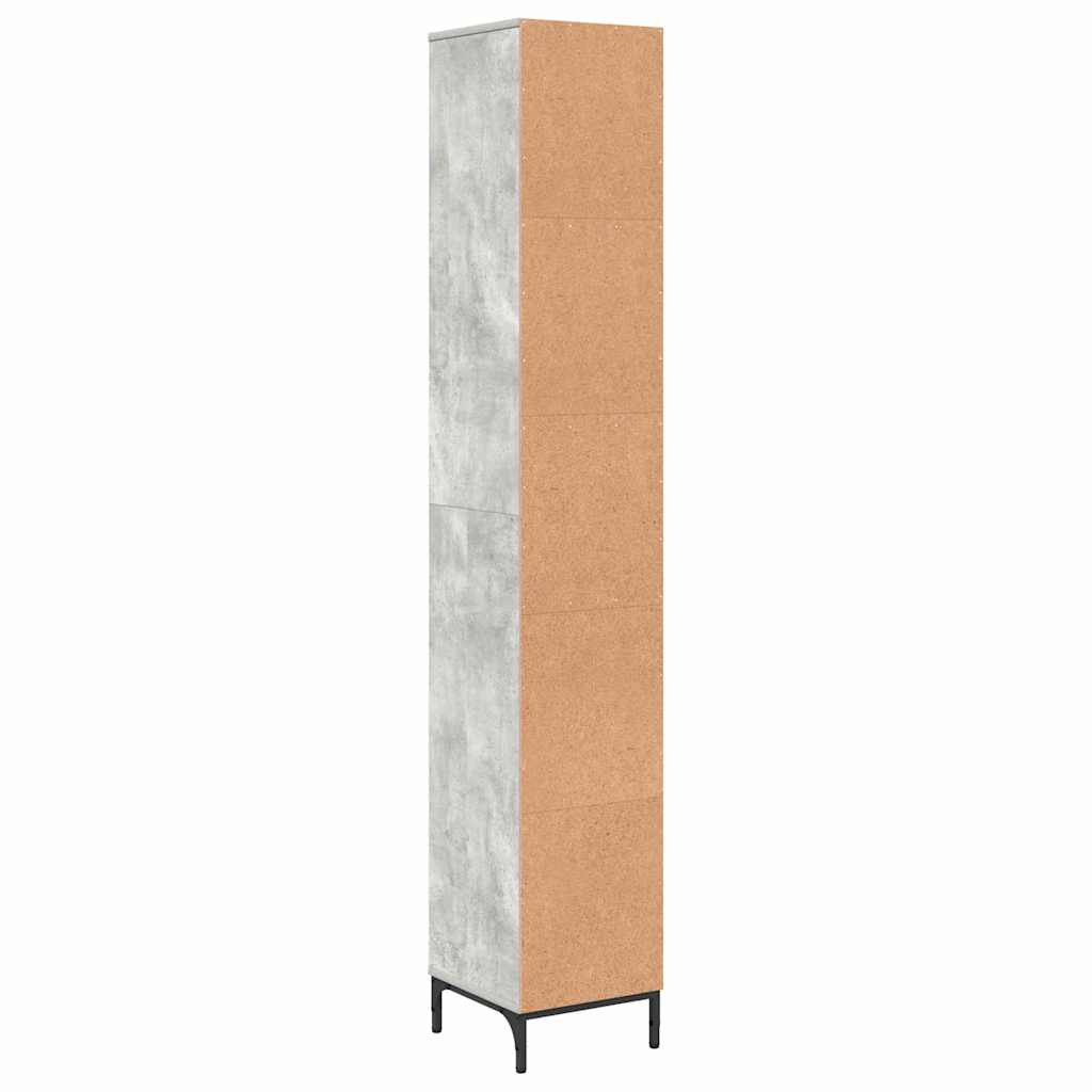 Fürdőszoba Székény fiókkal Beton Szürke 31,5 x 33 x 190 cm