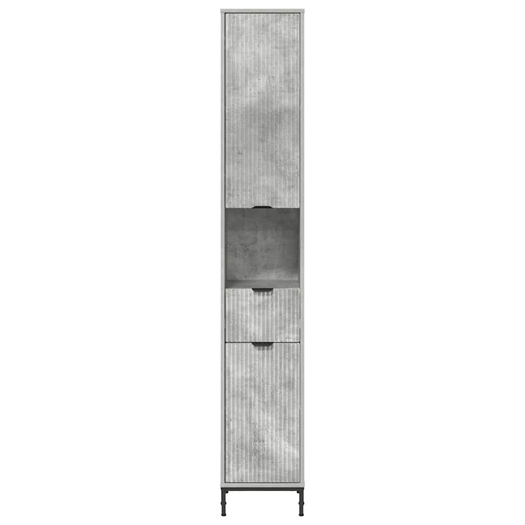 Fürdőszoba Székény fiókkal Beton Szürke 31,5 x 33 x 190 cm