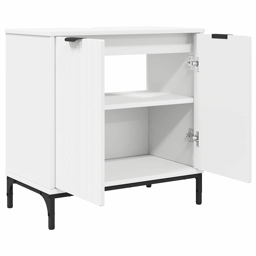 Fürdőszobai mosdószekrény Fehér 60.5 x 33.5 x 61 cm Faanyag