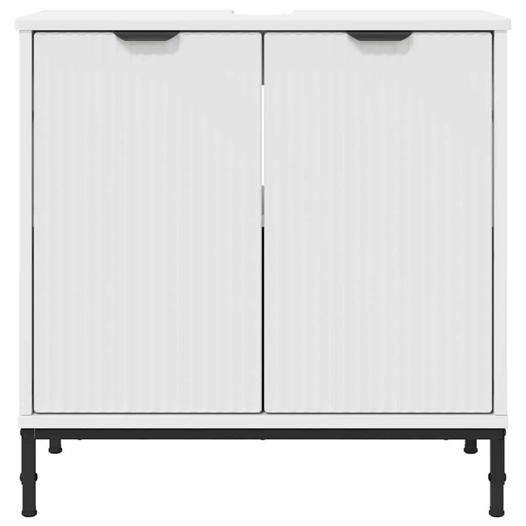 Fürdőszobai mosdószekrény Fehér 60.5 x 33.5 x 61 cm Faanyag
