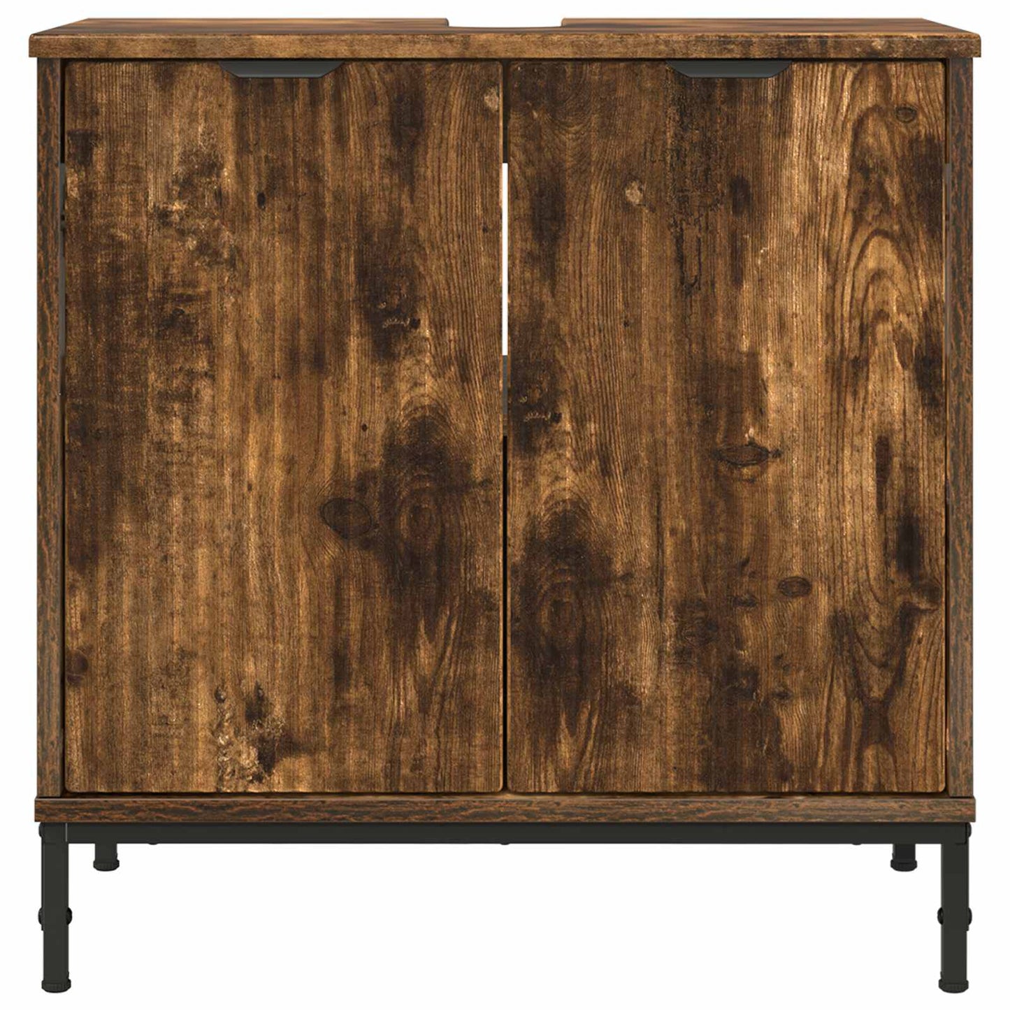 Fürdőszobai mosdószekrény Füstölt tölgy 60,5 x 33,5 x 61 cm
