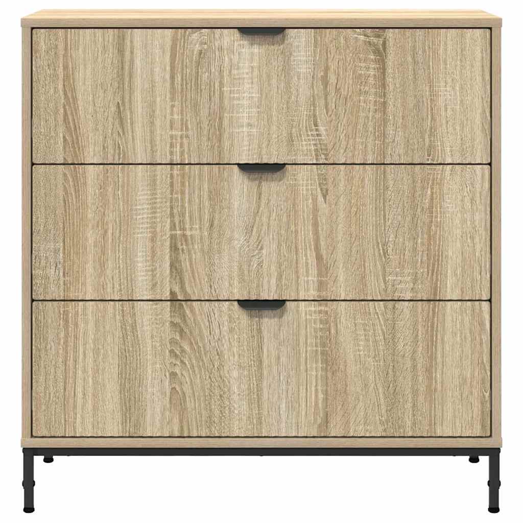 Széf Sonoma tölgy 79,5 x 33 x 82 cm Szerelt Fa