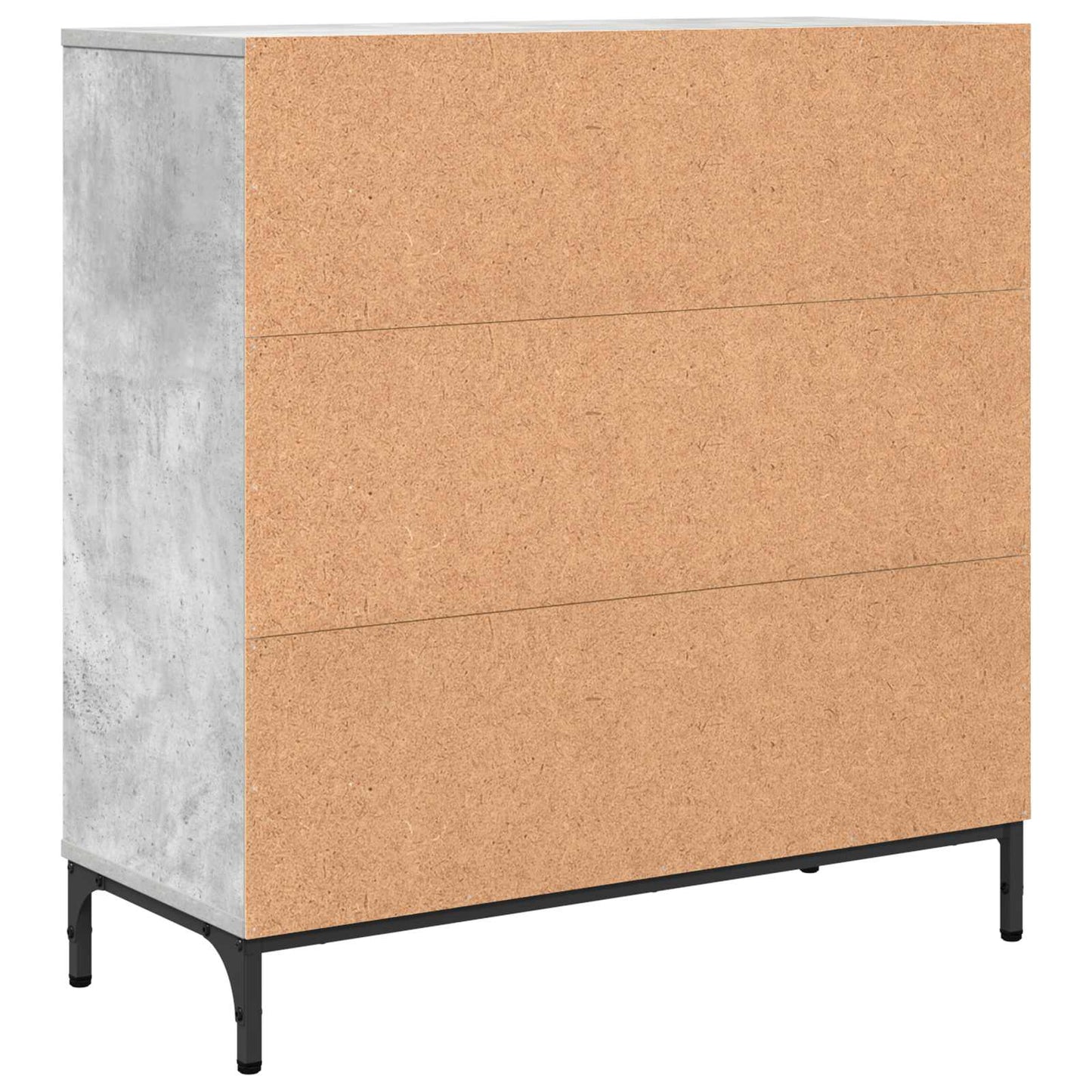 Széf Beton Szürke 79,5 x 33 x 82 cm Szerelt Fa