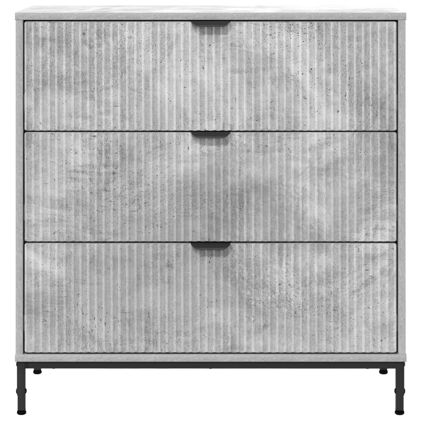 Széf Beton Szürke 79,5 x 33 x 82 cm Szerelt Fa