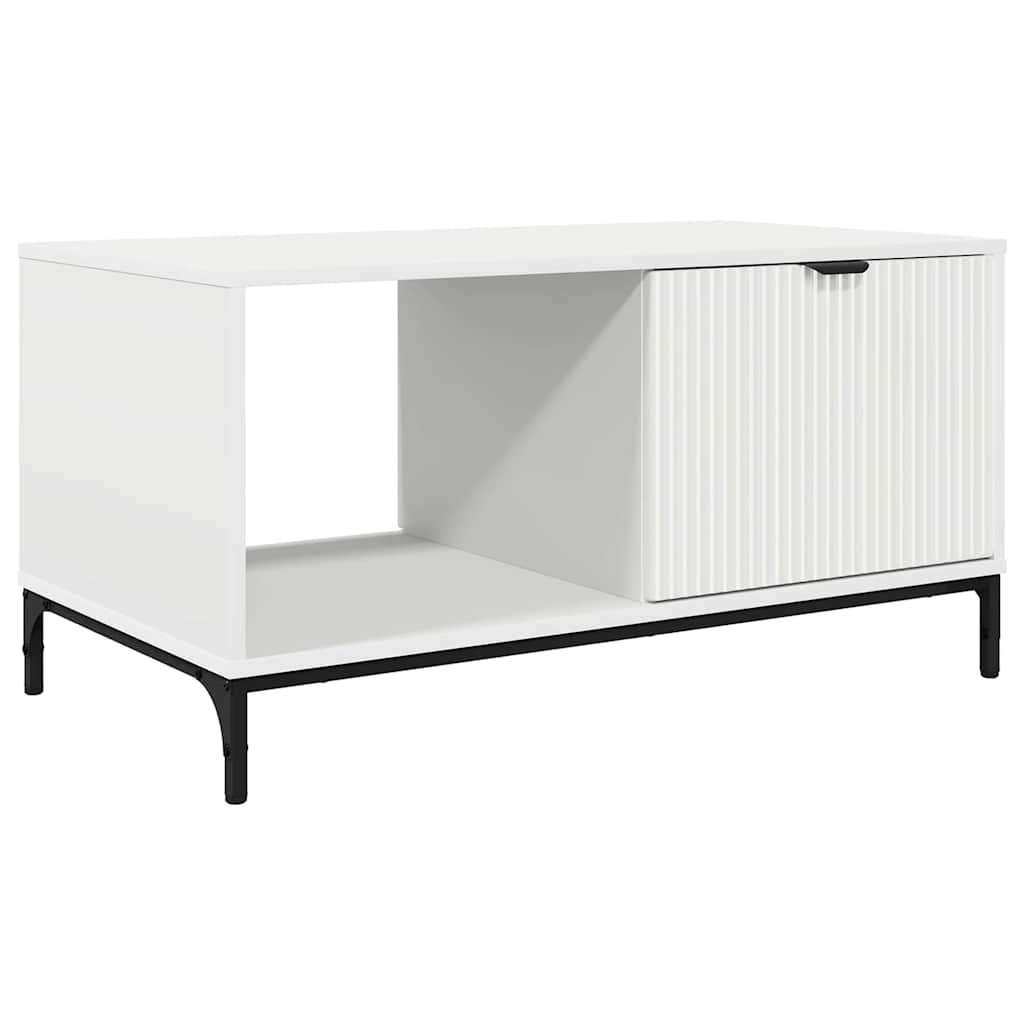 Dohányzóasztal Fehér 90 x 49 x 46 cm Szerelt Fa