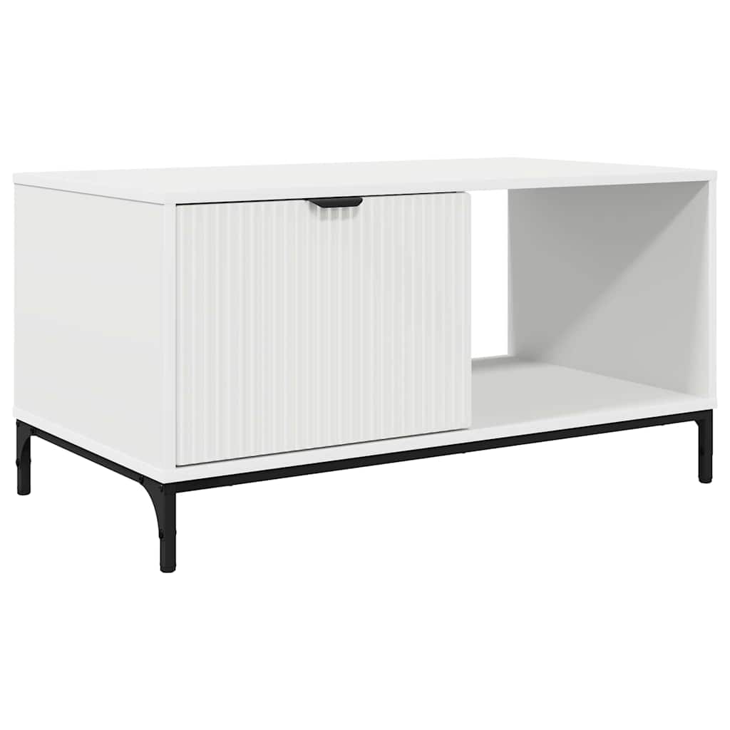 Dohányzóasztal Fehér 90 x 49 x 46 cm Szerelt Fa