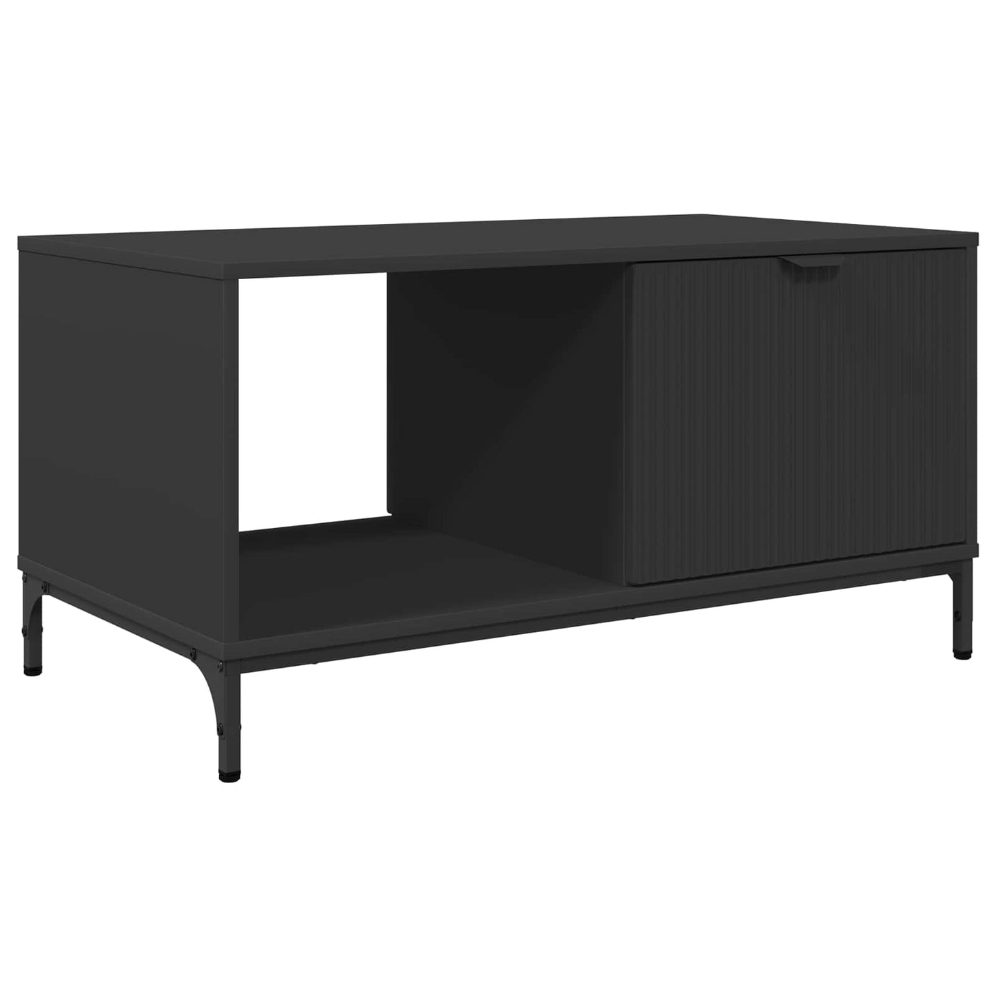 Dohányzóasztal Fekete tölgy 90 x 49 x 46 cm Szerelt Fa