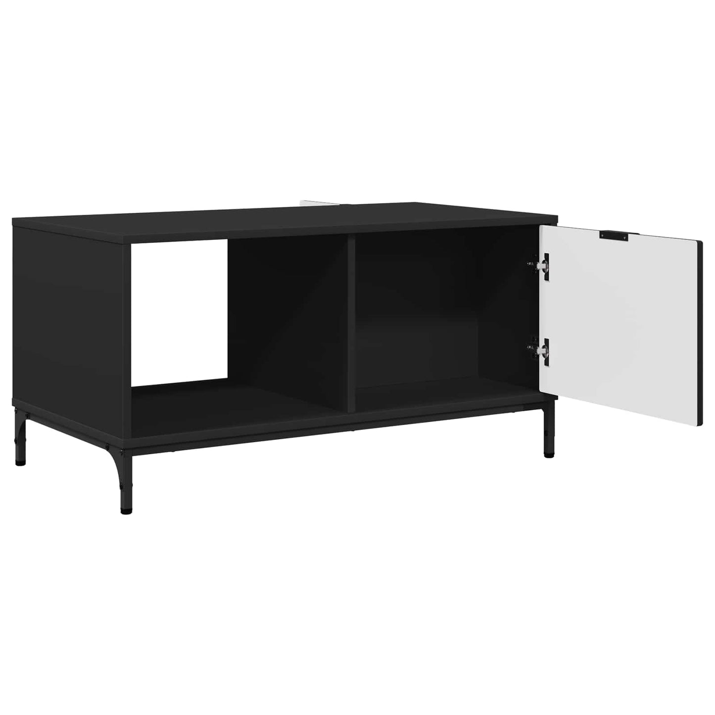 Dohányzóasztal Fekete tölgy 90 x 49 x 46 cm Szerelt Fa