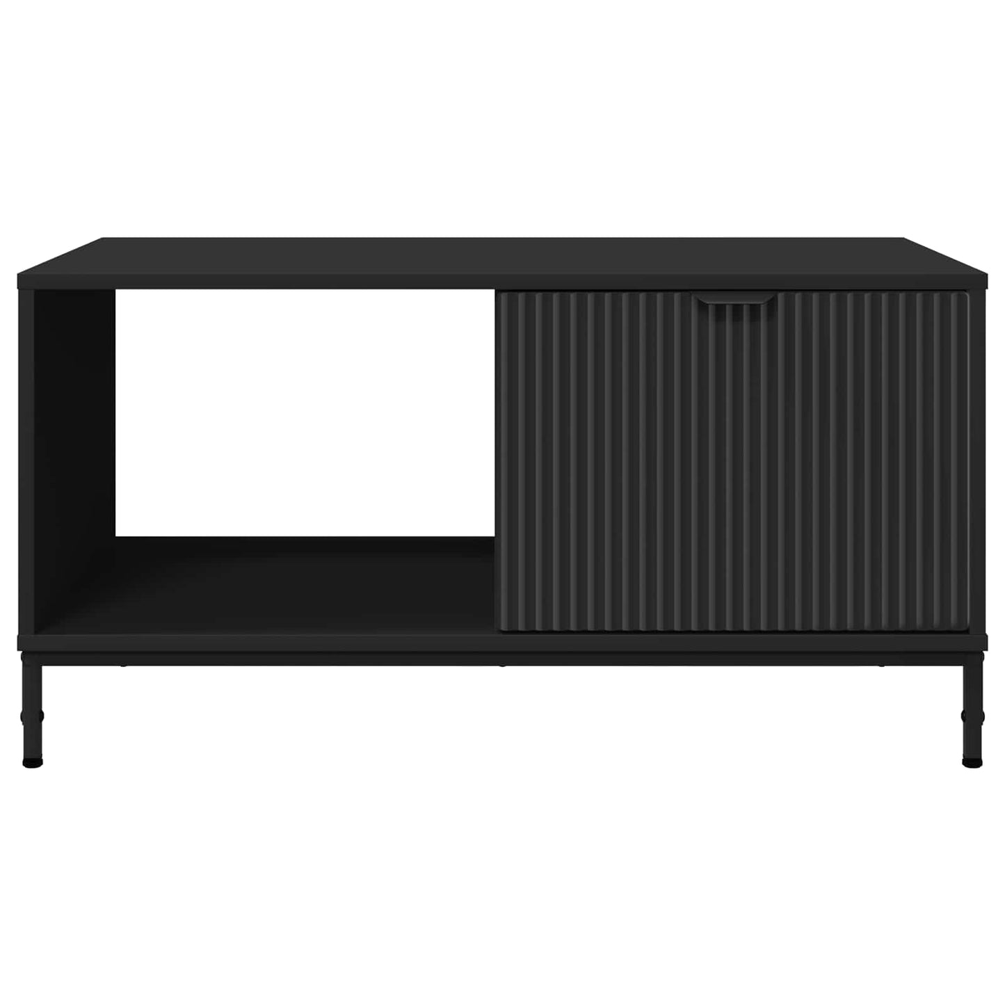 Dohányzóasztal Fekete tölgy 90 x 49 x 46 cm Szerelt Fa