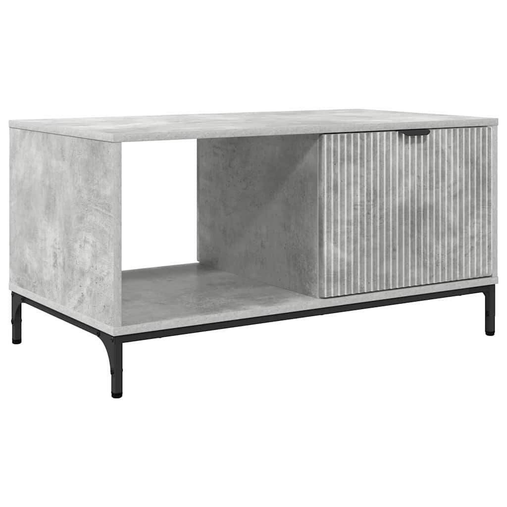 Dohányzóasztal Beton Szürke 90 x 49 x 46 cm Szerelt Fa