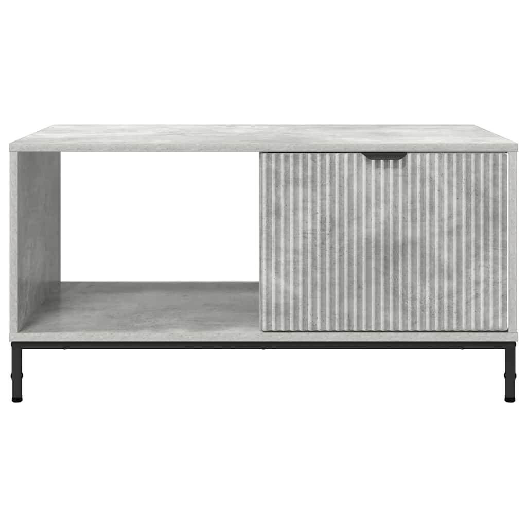 Dohányzóasztal Beton Szürke 90 x 49 x 46 cm Szerelt Fa