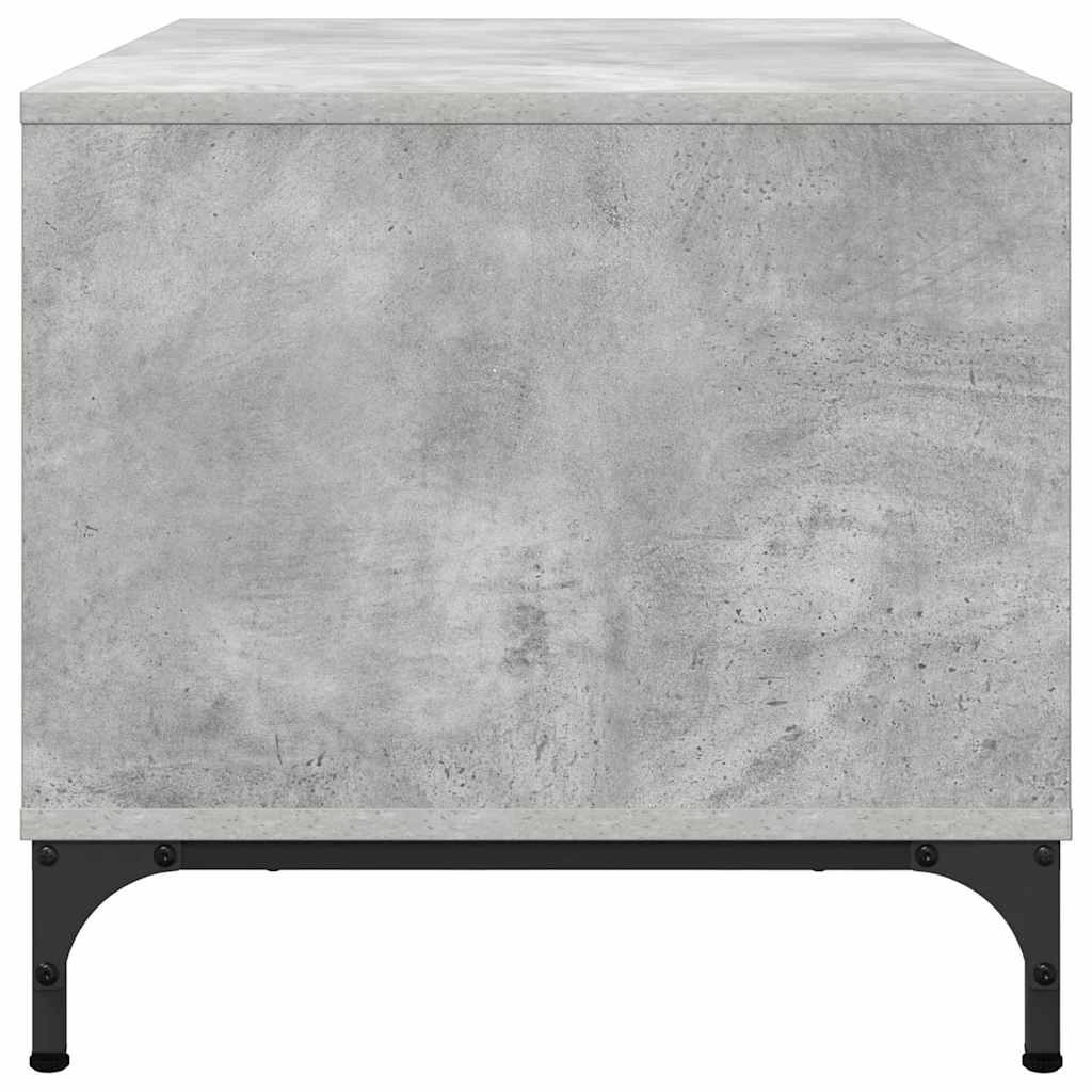 Dohányzóasztal Beton Szürke 90 x 49 x 46 cm Szerelt Fa