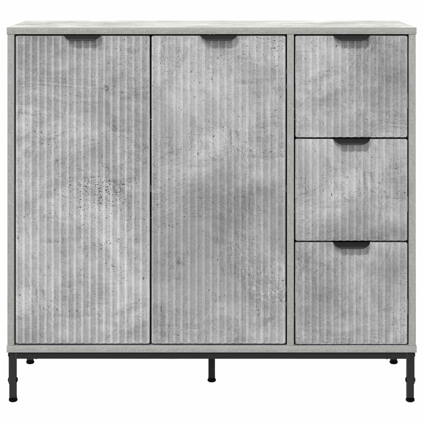 Széf Beton Szürke 89,5 x 33 x 82 cm Szerelt Fa