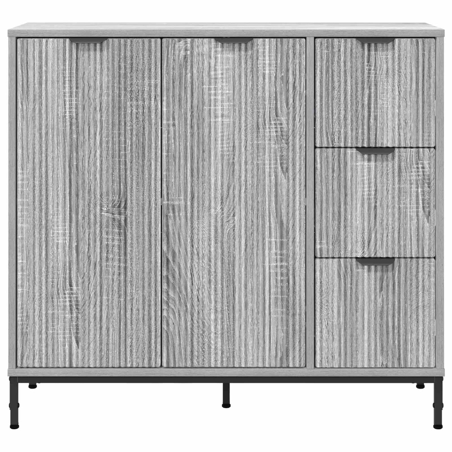 Széf Szürke Sonoma 89,5 x 33 x 82 cm Szerelt Fa