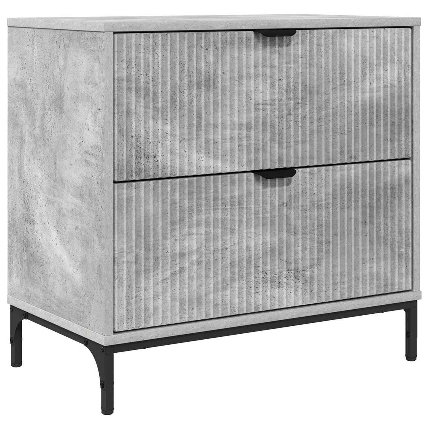 Éjjeli asztal Beton szürke 63.5 x 36 x 61 cm Szerelt fa