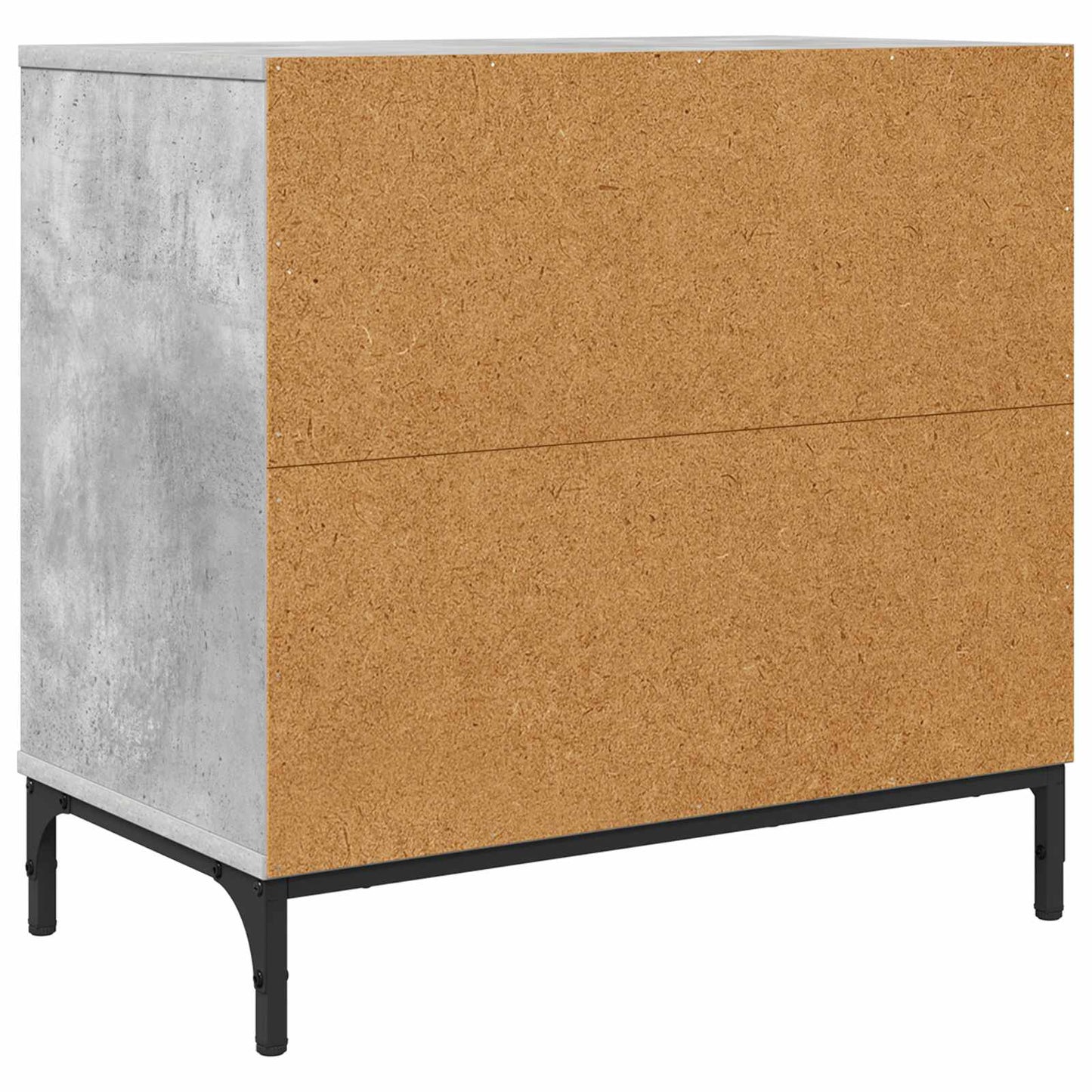 Éjjeli asztal Beton szürke 63.5 x 36 x 61 cm Szerelt fa