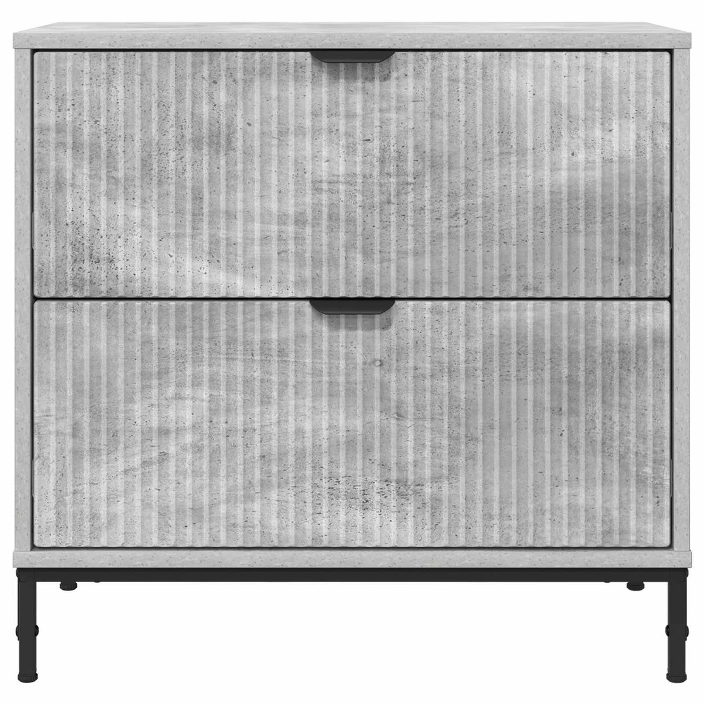 Éjjeli asztal Beton szürke 63.5 x 36 x 61 cm Szerelt fa
