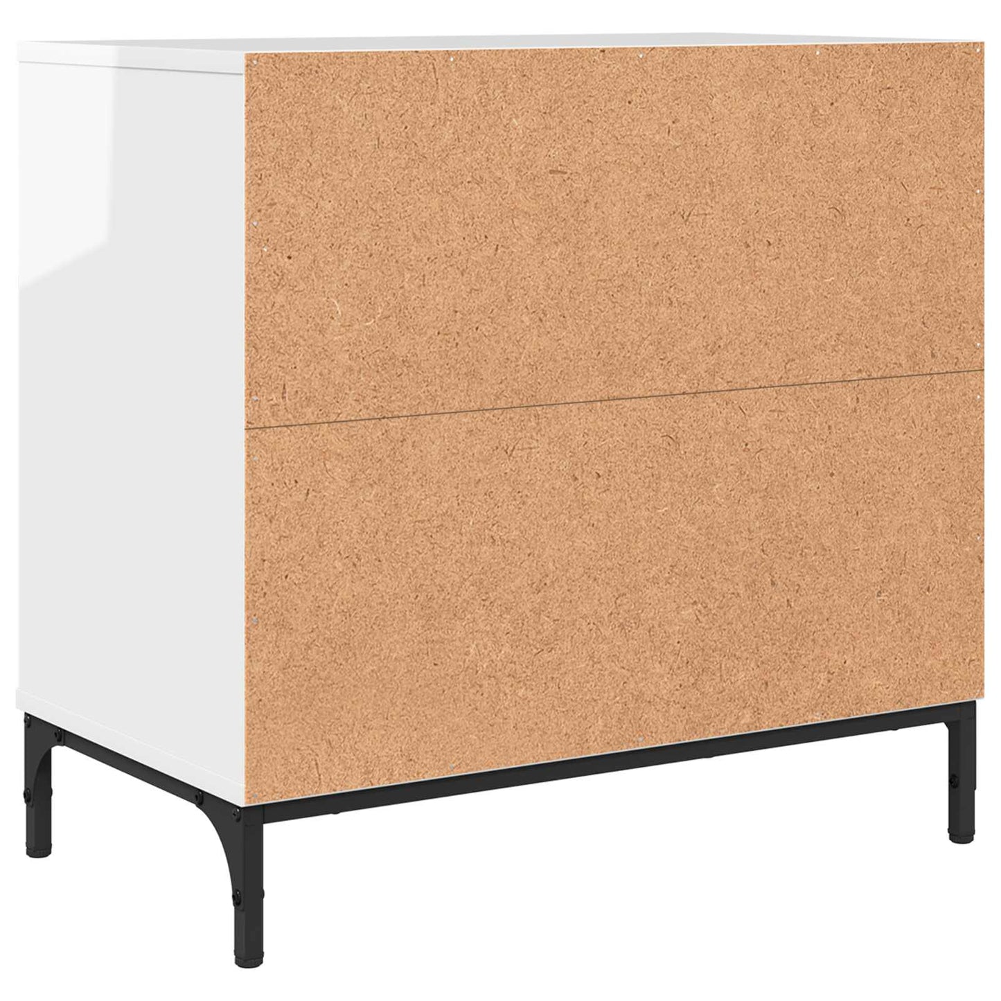 Éjjeli asztal Magasfényű fehér 63.5 x 36 x 61 cm Szerelt fa